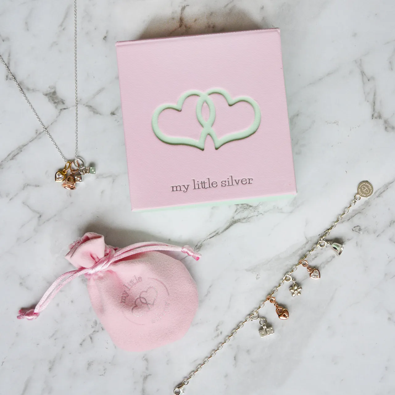 Pink High-Top Sneaker Charm - Sterling Silver