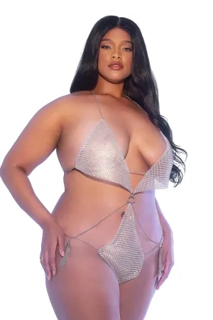 Plus Size Crystal Teddy