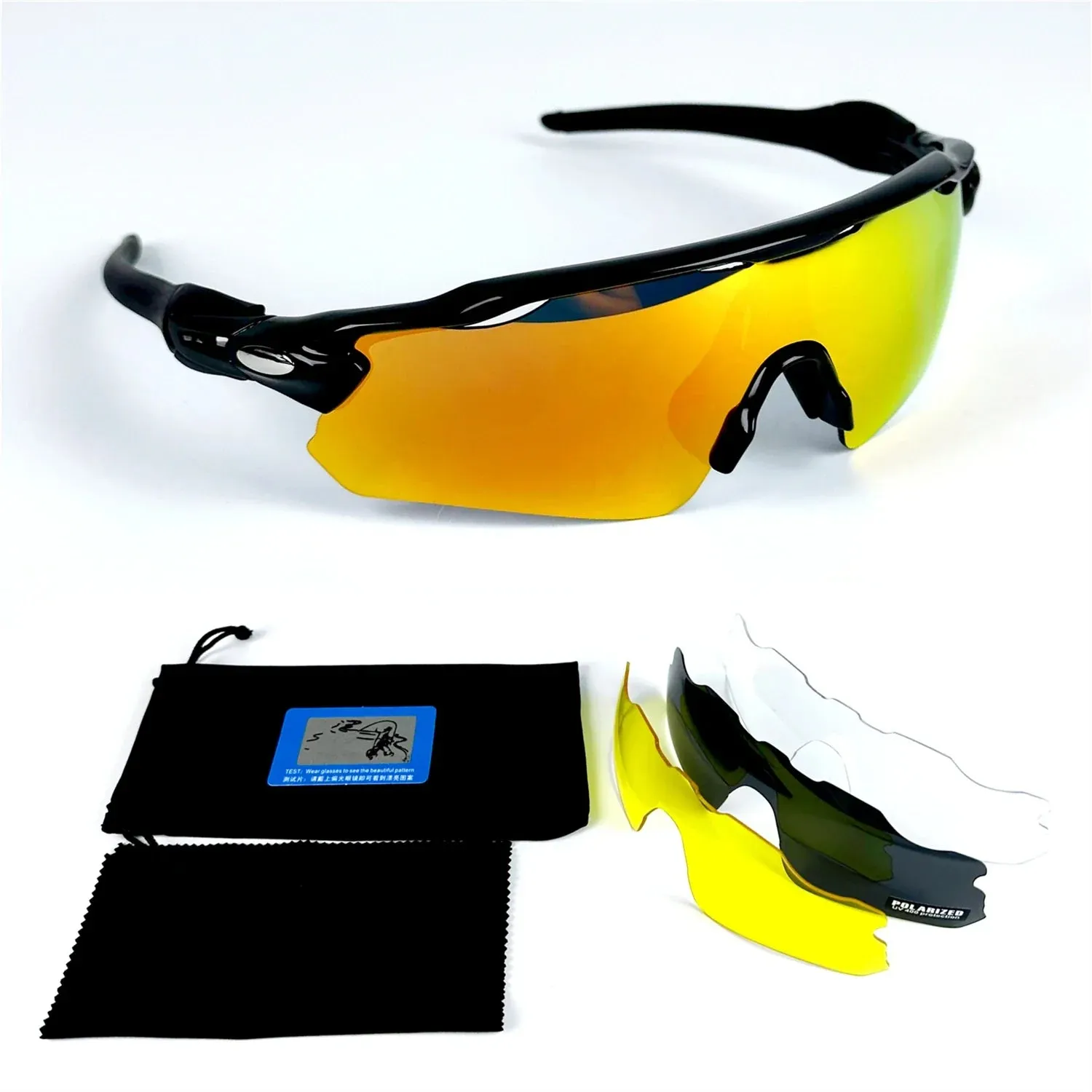 Polarized sunglasses sharp Cycling Glasses  Windproof Eyewear Goggles