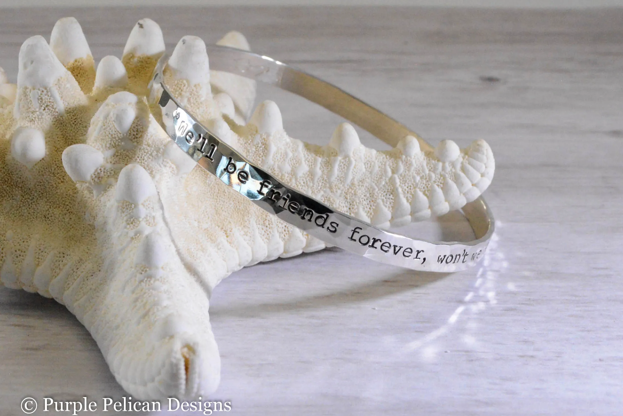Pooh Friendship Quote  Bangle We'll Be Friends Forever Won't We Pooh? Asked Piglet.  Even Longer. Pooh Answered.