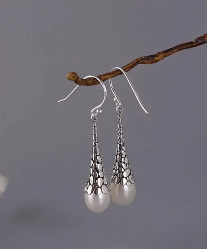 Sterling Silver Pearl Drop Earrings