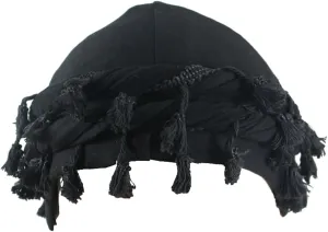 Turban for Men Vintage Twist Head Wraps Satin Lined Halo Turban Head Scarf Lightweight Tassel Beanie Hats