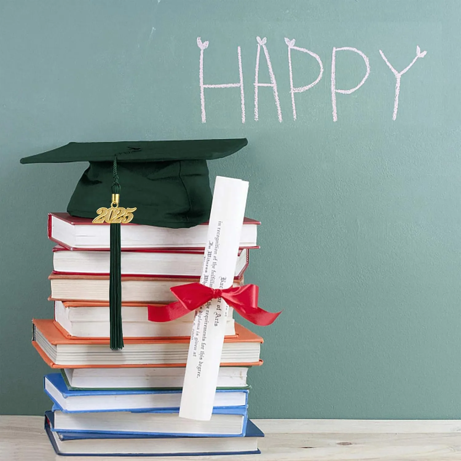 Unisex Adult Matte Graduation Cap Graduation Hat with Tassel Adjustable for High School and College