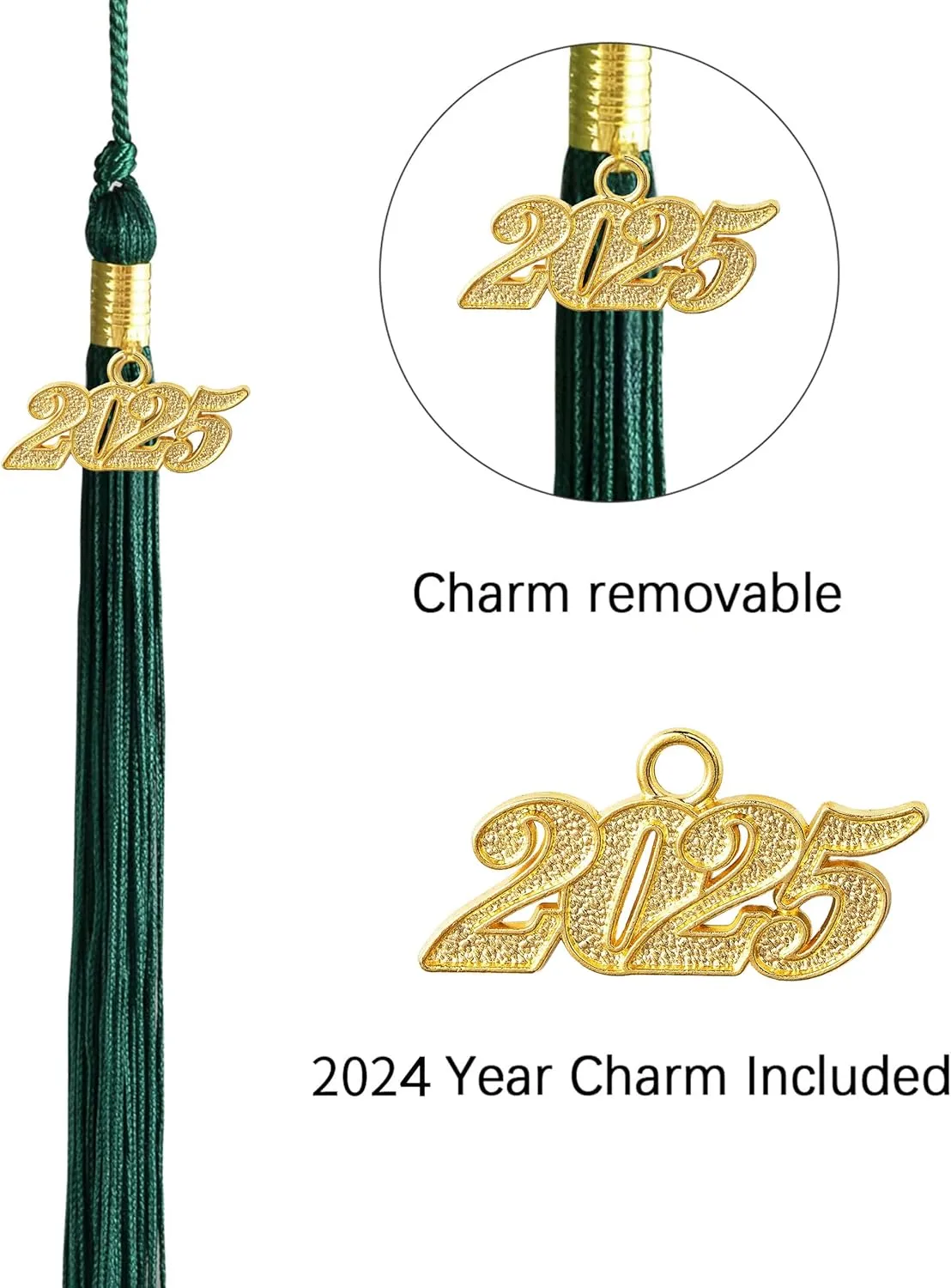 Unisex Adult Matte Graduation Cap Graduation Hat with Tassel Adjustable for High School and College