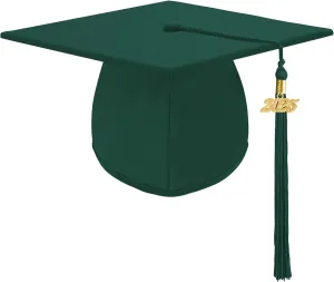 Unisex Adult Matte Graduation Cap Graduation Hat with Tassel Adjustable for High School and College