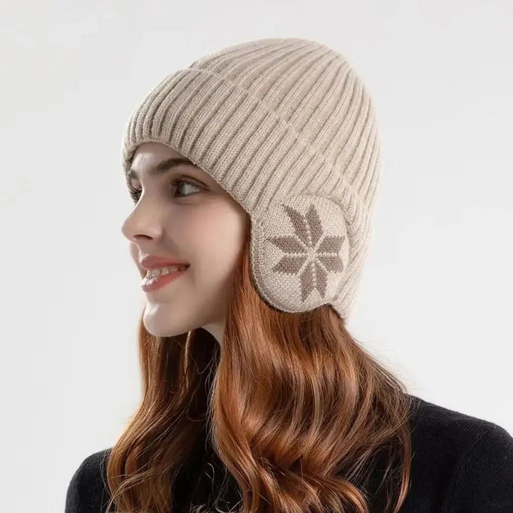 Unisex Winter Plush Knitted Beanie - Coldproof Wool Hat
