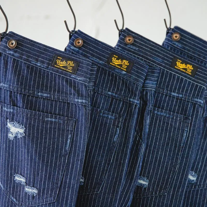 Vintage-Inspired Japanese Pants with Suspenders