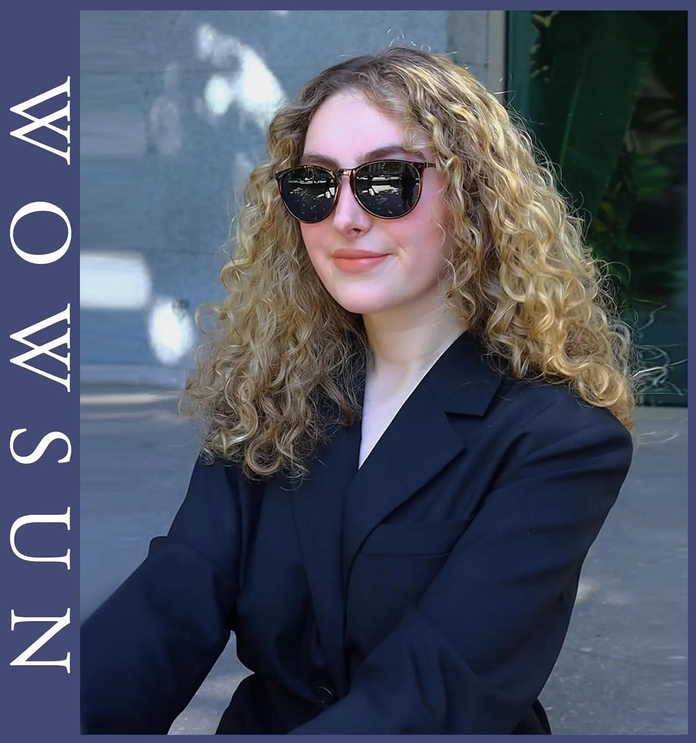 WOWSUN Retro sunglasses womens 2024 trendy round classic glasses