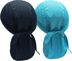 ZLYC Sweat Wicking Do Rags Skull Cap for Men Women Thin Dew Rag Bandana Cycling Helmet Liner Beanie